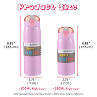 Couvercles Pop-Up avec serrure, Thermos, coffre-fort pour boire, flacon sous vide en acier inoxydable, Mini tasse Thermo