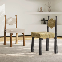 Chaise en bois élégante, chaise de salle à manger de luxe, design tendance, chaise de loisirs pour la maison, style minimaliste, chaise de salle à manger en vente