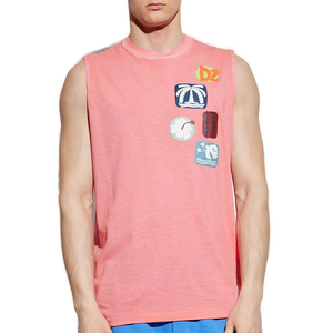 Camiseta de algodón de alta calidad al por mayor para hombre, ropa de calle, camiseta de gran tamaño personalizada, camiseta sin mangas Asid de peso pesado para hombre - Product Image 1