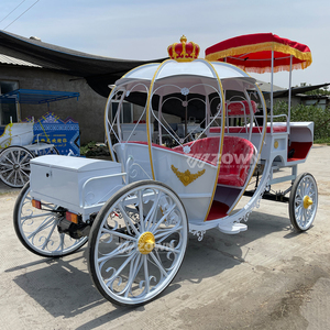 Popular Carruaje Eléctrico de Calabaza, Carruaje de Princesa Cenicienta, Carruaje de Calabaza de Tamaño Real, Carruaje Turístico Público - Product Image 5