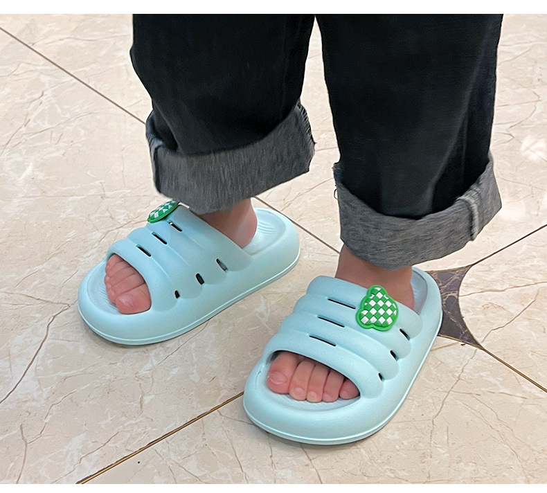 2023 Flat EVA Home Shoes Kids Slippers Children Boys Girls Indoor EVA Soft Sole Slides Slipper