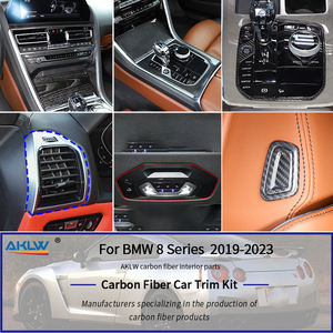 แผ<span class=keywords><strong>ง</strong></span>คอนโซลกลางคาร์บอนไฟเบอร์แห้งชุดอุปกรณ์ตกแต่งตัวถังรถยนต์สำหรับ BMW 8ชุด G16 G14อุปกรณ์ตกแต่<span class=keywords><strong>ง</strong></span>ภายในรถยนต์ - Product Image 3