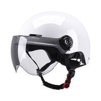 Casque de moto/scooter demi-ouvert avec visière solaire en ABS pour usage sportif et extérieur, pour hommes et femmes