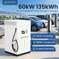 Système de Stockage d'Énergie Commercial JApower 60kW 135kWh, Batterie Solaire ESS avec Chargeur EV pour Utilisation Autonome Photovoltaïque, Réduction des Picots de Consommation et EMS Intelligent