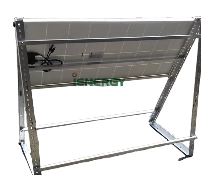 Structurally Improved Reinforced Stability Aluminum 6005-T5 Silver/Black Solar Panel Bracket Solar Adjustable Mount Solar