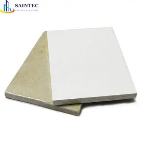 Ceiling False Board Sound Acoustic Square Mineral Fiber Carton Modern Ceiling China Waterproof White Laminated Price Drop 6-20mm