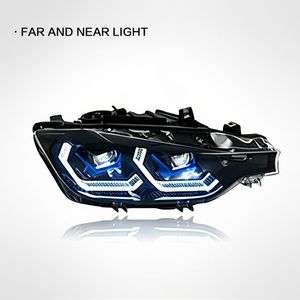 Phares <span class=keywords><strong>LED</strong></span> pour BMW Série 3 F30 F31 (halogènes 2013-2019) – Amélioration et modification des feux avant avec lentille <span class=keywords><strong>LED</strong></span> et clignotants DRL - Product Image 4