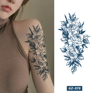 Tatuaje Temporal Adhesivo Asequible, Seguro para la Piel, Mediano, Resistente al Agua, Duradero 2 Semanas, Semipermanente, Tipo Jagua - Product Image 1