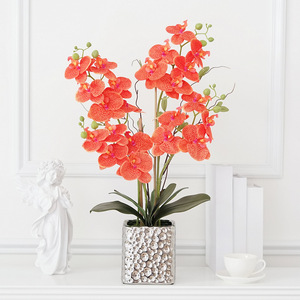 F-R0369 Orchidea Artificiale <span class=keywords><strong>in</strong></span> <span class=keywords><strong>Vaso</strong></span> da 60cm, Orchidea Bianca <span class=keywords><strong>in</strong></span> Seta, Finta Phalaenopsis <span class=keywords><strong>in</strong></span> <span class=keywords><strong>Vaso</strong></span>, Fiore Artificiale - Product Image 6