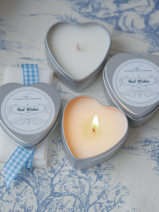 Vela perfumada en forma de corazón, romántica, de cera de soja en lata, para aromaterapia, decoración del hogar para San Valentín - Product Image 1
