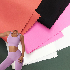 4 vías estiramiento doble cara semi brillante spandex28 nylon72 tela para leggings ropa deportiva de yoga y trajes de baño - Product Image 1