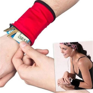 Sport poignet portefeuille porte-monnaie bras sangle poche zippée pour Mp3 clé argent porte-carte poche stockage course cyclisme Bracelet Mini - Product Image 1