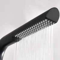 Colonne de douche autoportante WEIHAO pour extérieur, avec pommeau de douche haut de gamme, robinet de douche en acier inoxydable, eau chaude et froide, idéale pour la plage