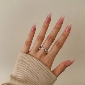 Dylam Shiny Stylish Jewelry Polished Surface Solid Sterling <b>Silver</b> 5A Zirconia <b>Eternity</b> Band Chunky Wide Women Promise <b>Rings</b> - Product Image 5