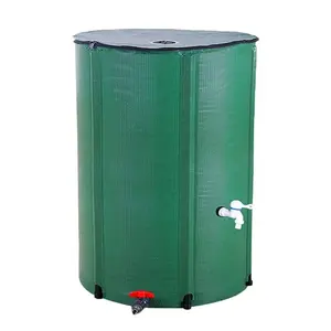 66 Gallon Rain Barrel Foldable Tank Water Storage Container Collapsible Water Collector with Spigot Filter