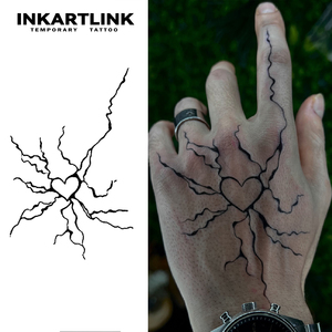 สติกเกอร์สักลาย INKARTLINK สำหรับติดผิวกาย ลายหัวใจ<span class=keywords><strong>แตก</strong></span> กันน้ำ เป็นมิตรกับสิ่งแวดล้อม ติดทนนาน 15 วัน ขายส่งจำนวนมาก - Product Image 1