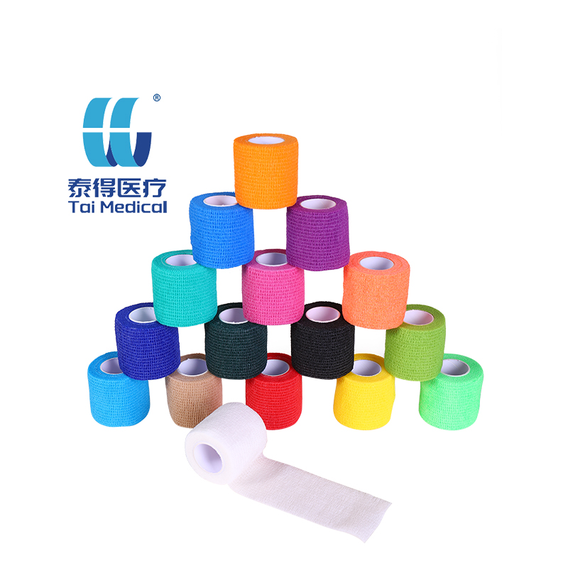 Factory Wholesale 2.5CM*4.5M Non-Woven Elastic Self-Adhesive Bandage High Latitude Animal Husbandry Protective Tape For Printed