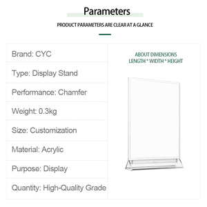 Porte-Menu et Porte-Notes en Acrylique Transparent A4 A5 de 2 mm d'Épaisseur pour Restaurants, Hôtels, Bureaux et Bars – Présentoirs de Table - Product Image 4