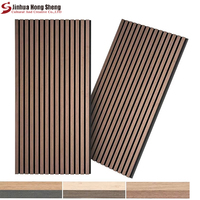 Panneau mural en bois à lattes en PVC MDF HDF Placage bois Décoration intérieure Panneau acoustique Akupanel