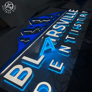 Letras LED Personalizadas con Doble Iluminación y Halo Frontal y Trasero para Clínicas Dentales y Señalización Comercial Profesional - Product Image 5
