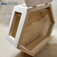 Caja de Casa de colmenas de abejas de flujo automático de madera comercial chino cosecha de miel automática colmena de flujo
