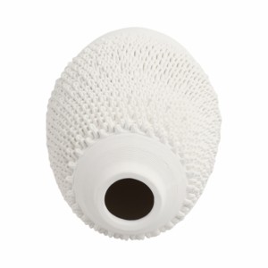 Vaso in Ceramica Ovale Texturizzato, Arredamento Moderno per Soggiorno, Camera da Letto, Ufficio e Tavolo - Product Image 6