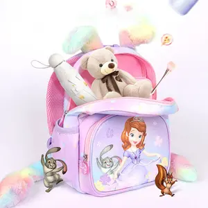 Sofia Princess Back To School Bag zaino per bambini Cute Cartoon Girls Kindergarten Kids School Backpack