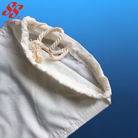 Sac filtrant en coton biologique de chanvre de qualité alimentaire lavable et réutilisable pour le lait de noix, le jus de fruits, le café infusé à froid