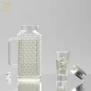 Bouilloire en verre rayé théière eau froide cruche jus boisson bouilloire artisanat bière <span class=keywords><strong>vin</strong></span> <span class=keywords><strong>pichet</strong></span> pour <span class=keywords><strong>Restaurant</strong></span> bar - Product Image 6