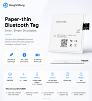 Autocollant intelligent HST IoT Bluetooth ultra-fin pour l'identification des actifs avec batterie intégrée et suivi GPS mondial