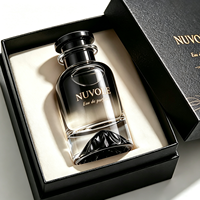 Flacons de parfum vides tendance 50ML, cylindriques dorés à épaule ronde, flacon de parfum Volcano doré, flacons de parfum 30ML 100ML avec boîte