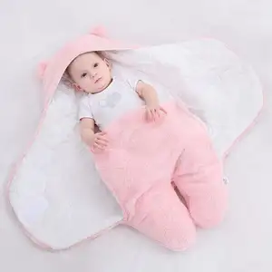 Babys chlafsack Ultra Soft Fluffy Fleece Neugeborene Decke Kleinkind Jungen Mädchen Kleidung Schlafen Kinderzimmer Wickel wickel