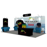 Stand standard Shell Scheme 13x13 pieds, structure modulaire en aluminium, réutilisable pour plusieurs expositions, pour les exposants de stands en Asie du Sud-Est
