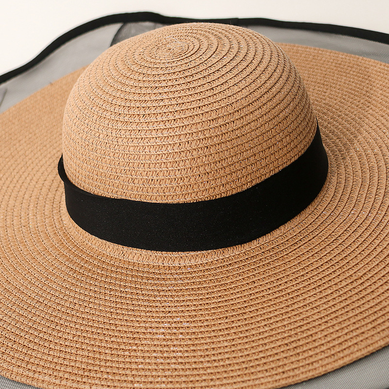 Chapeau Cowboy Été Protection Solaire – Large Bord Western, Corde Réglable, Chapeau Plage Homme Femme Anti-UV Décontracté Outdoor