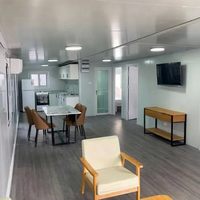 Bâtiment de bureau préfabriqué en acier pliable, écologique, durable, résistant à l'humidité, respirant, entièrement meublé, design moderne