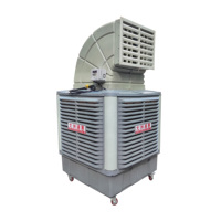 Refroidisseur d'air mobile sur pied 25000m³/h, ventilateur à simple sortie d'air, climatiseur portable léger et mobile pour extérieur