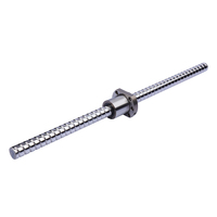 Husillo de Bolas GS SFU02504-4 de 1000 mm, Acero para Rodamientos de Precisión C7, Rosca Fresada, Motor de Sistemas de Movimiento Lineal CNC de Alta Precisión