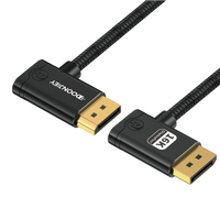Câble DP vers DP tressé plaqué or haute vitesse 2.1 16K 8K 60Hz pour moniteur, téléviseur, projecteur, home cinéma, ordinateur