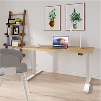 Cadre de bureau moderne réglable en hauteur pour bureau à domicile Table d'étude élévatrice électrique, ergonomique et intelligente