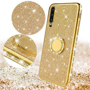 Funda de teléfono con anillo de diamante para <span class=keywords><strong>Samsung</strong></span> <span class=keywords><strong>Galaxy</strong></span>, cubierta de silicona suave con purpurina para <span class=keywords><strong>Samsung</strong></span> <span class=keywords><strong>Galaxy</strong></span> M51 A22 A51 5G A7 2018 A70 A50 S20 <span class=keywords><strong>Lite</strong></span> S21 FE Ultra Plus - Product Image 1