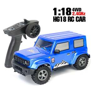 HG-18 टाइगर कुत्ते 1/18 2.4G 4WD धातु हवाई जहाज़ के पहिये इनडोर आर सी कार बिजली के मिनी क्रॉलर ट्रक RTR मॉडल - Product Image 3