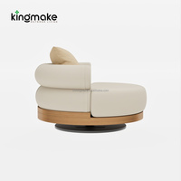 Ensemble de salon de jardin en teck moderne, imperméable, pour l'extérieur, avec canapé pivotant, idéal pour la terrasse et le jardin - Vente chaude
