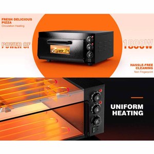<span class=keywords><strong>Four</strong></span> à pizza électrique de comptoir XEOLEO commercial de 16 pouces / Utilisation domestique, un niveau, un plateau, <span class=keywords><strong>mini</strong></span> <span class=keywords><strong>four</strong></span> à pizza de table - Product Image 5