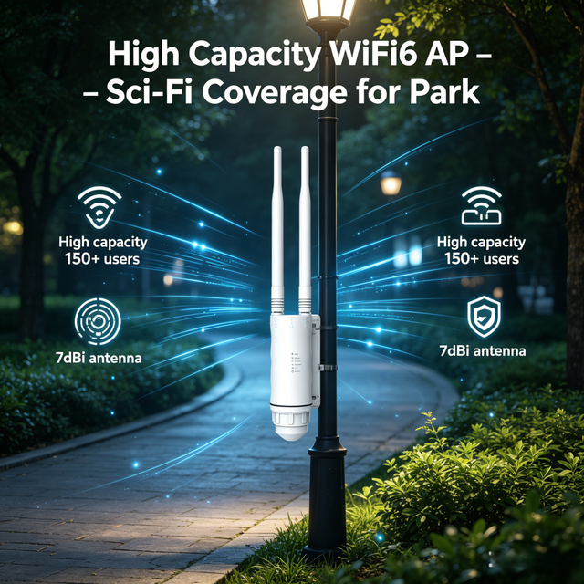 JP 1800M Dual-Band WIFI6 Outdoor Wireless AP High-Speed, Weatherproof WiFi Access Point for Outdoor Use