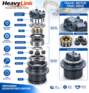 มอเตอร์ขับเคลื่อน HeavyLink Travel Motor Final Drive PC200-8 สำหรับอะไหล่รถขุดโคมัตสึ - Product Image 3