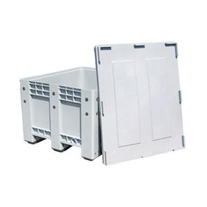 1200*1000 HDPE almacenamiento resistente caja <span class=keywords><strong>de</strong></span> paletas <span class=keywords><strong>de</strong></span> plástico apilable sólida - Product Image 4