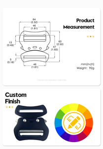 Leggero migliorare la cintura tattica a sgancio rapido in metallo da <span class=keywords><strong>2</strong></span> pollici con fibbia <span class=keywords><strong>Cobra</strong></span> - Product Image 4