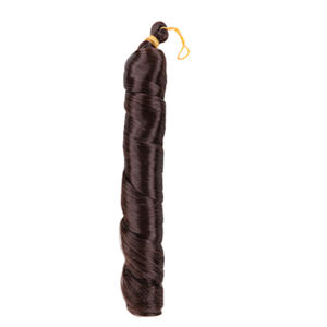 Cheveux synthétiques bouclés français pré-étirés, couleur ombrée, pour tresses, ondulés lâches, extensions capillaires pour femmes noires - Product Image 2