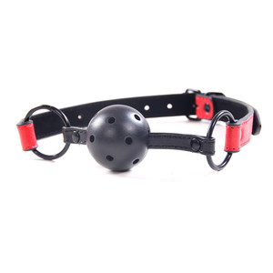 5-delige zwarte set met rode lijnen, leren <span class=keywords><strong>bondage</strong></span> kit voor volwassenen, BDSM, mannelijke slaven. - Product Image 6