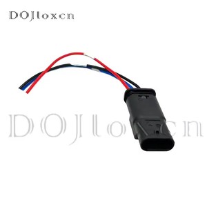 ปลั๊กเชื่อมต่อเซ็นเซอร์จอดรถ PDC 3 ขา รุ่น 1-1718644-1 สำหรับ GOLF PASSAT A1 A3 A4 A6 A7 Q5 Q7 R8 4F0 973 <span class=keywords><strong>703</strong></span> พร้อมสายไฟยาว 15 ซม. หรือ 28 ซม. - Product Image 2